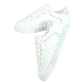 Weiße und blaue Sneakers für Damen A88-86 Blue