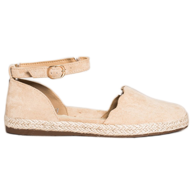 S. BARSKI Beige Espadrilles mit Schnalle S.BARSKI