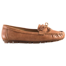 Clowse Braune Loafer mit Schleife
