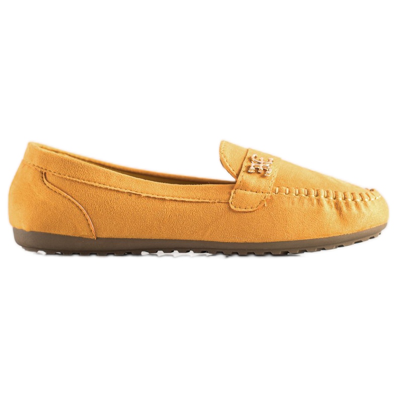 Fama Wildleder-Espadrilles mit Ornament gelb