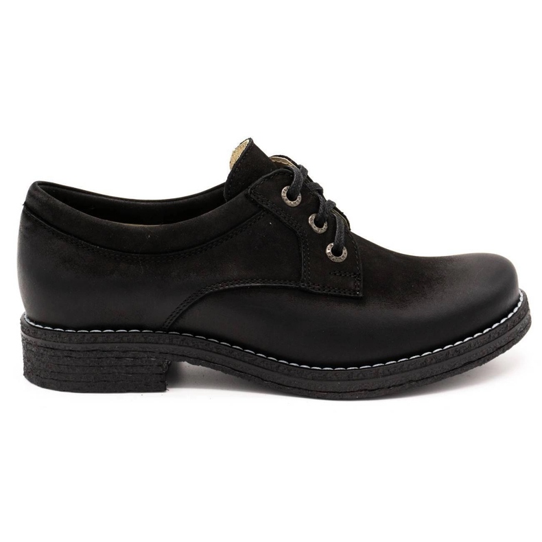ButBal Damen Lederschuhe 656B schwarz