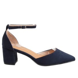 Offene Schuhe marineblau 7584 Blau
