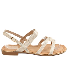 Goldene Damensandalen H8-176 Gold