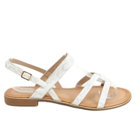 Silberne Damensandalen H8-176 Silber