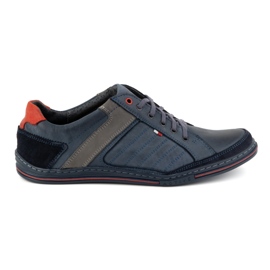 Olivier Herren Lederschuhe 236GT marineblau