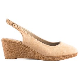 Goodin Bequeme Keilpumps braun