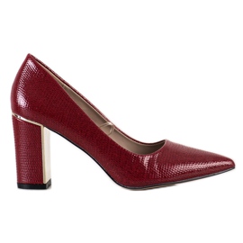 Goodin Stylische Pumps auf High Heels rot