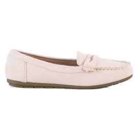 Super Me Beige Wildleder-Loafer