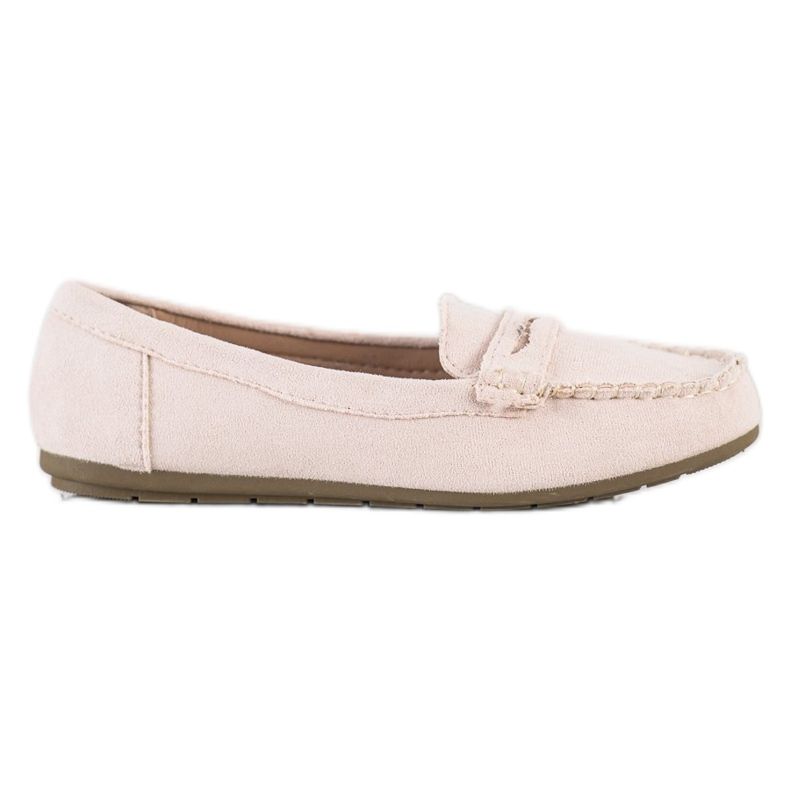 Super Me Beige Wildleder-Loafer