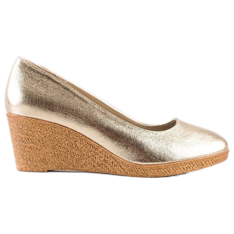 Goodin Leichte Keilpumpen golden