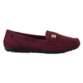 Fama Wildleder-Espadrilles mit Ornament rot