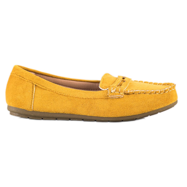 Super Me Gelbe Wildleder-Loafer