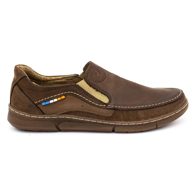 Olivier Herren Slipper 283GT braun