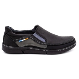 Olivier Herren Slipper 283GT schwarz