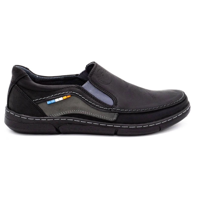 Olivier Herren Slipper 283GT schwarz