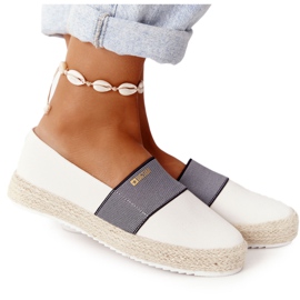 Espadrilles auf geflochtener Sohle Big Star HH274480 Weiß
