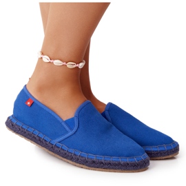 Big Star DD274A136 Marineblaue Espadrilles auf geflochtener Sohle