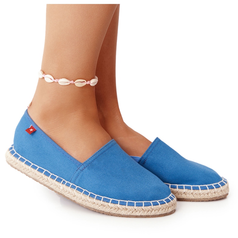 Espadrilles auf geflochtener Sohle Big Star DD274A152 Blau