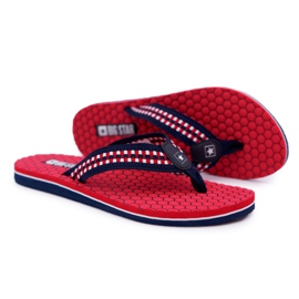 Damen Hausschuhe Flip-Flops Big Star Rot DD274A252 marineblau
