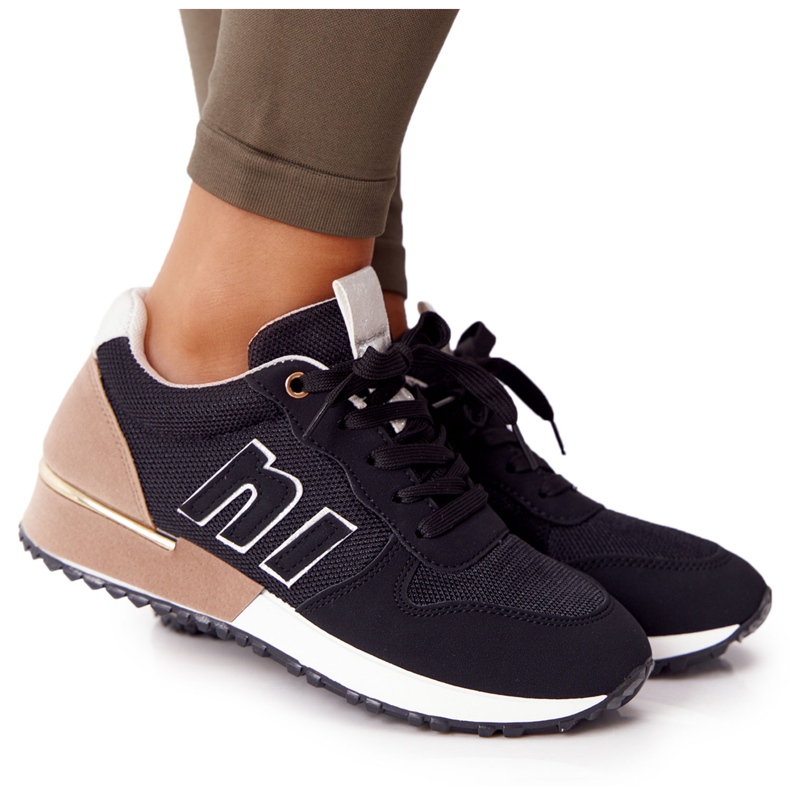 Damen Sportschuhe Sneakers Schwarz Maddie braun