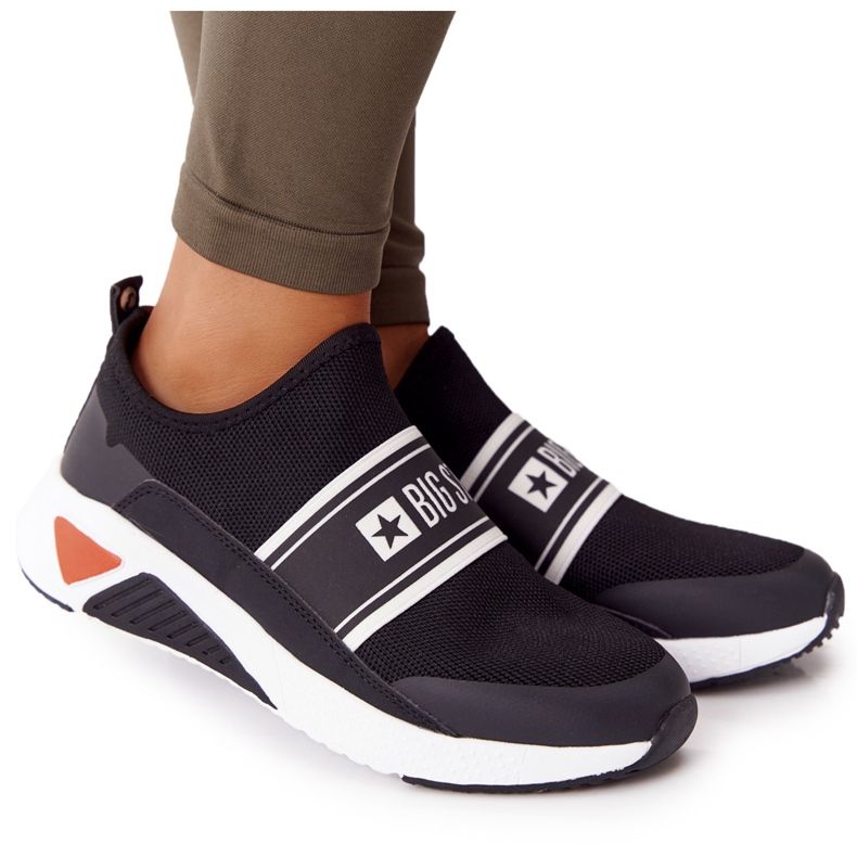 Sportschuhe Slip-On Memory Foam Big Star HH274536 Schwarz