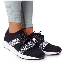 Damen Sportschuhe Memory Foam Big Star HH274359 Schwarz weiß