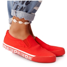 Damen Sneaker Slip-on Big Star HH274010 Rot