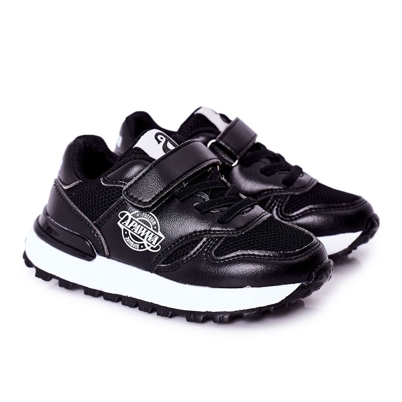 Apawwa Kinder Sportschuhe Sneakers Schwarz Skatepark