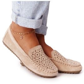 Wildleder-Loafer für Damen Beige Molly
