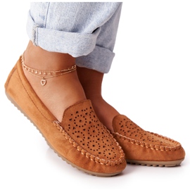 Camel Molly Wildleder-Loafer für Damen braun mehrfarbig