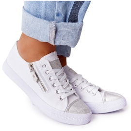 Damen Sneaker Weiß-Silber Festival