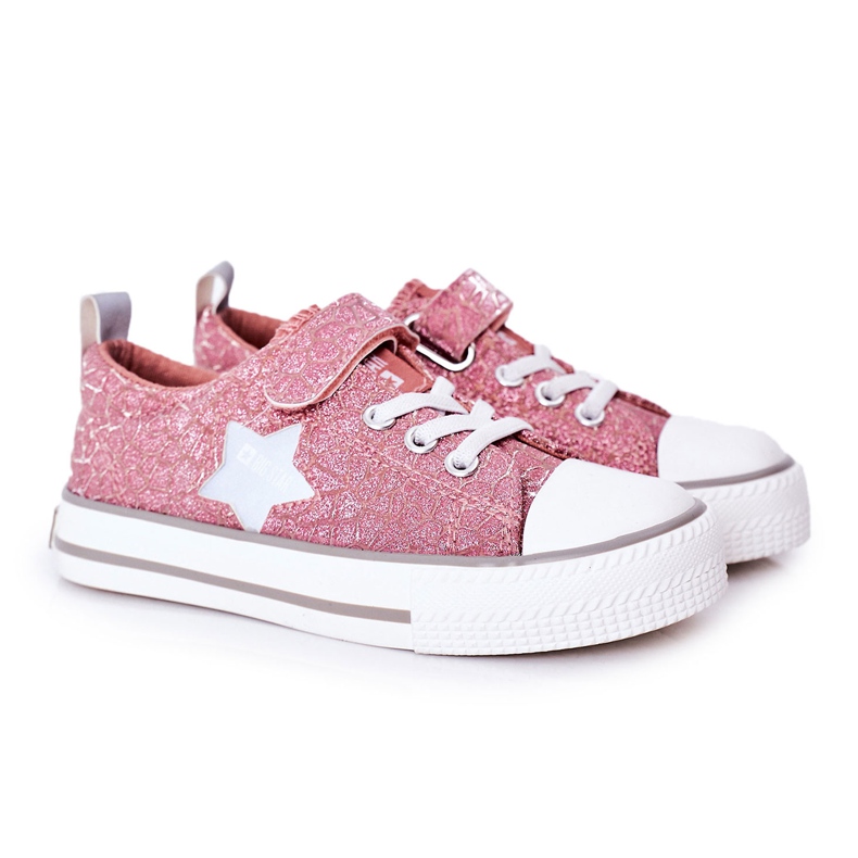 Kinder Sneaker mit Klettverschluss Big Star HH374027 Rosa