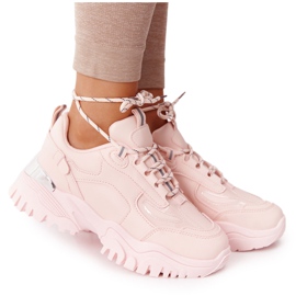 PG1 Damen-Sneaker auf einer massiven Sohle rosa Influencer