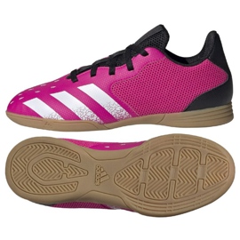 Adidas Predator Freak .4 In Sala Jr FW7539 Fußballschuhe mehrfarbig rosen und purpur