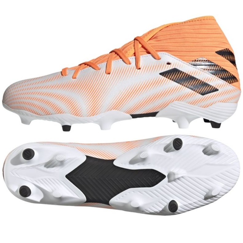 Adidas Nemeziz.3 Fg M FW7350 Fußballschuhe orange, weiß weiß