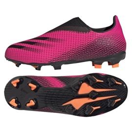 Adidas X Ghosted.3 Ll Fg Jr FY7281 Fußballschuhe rosa rosa