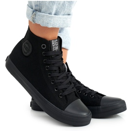 Hoher Sneaker Big Star FF274A170 Schwarz