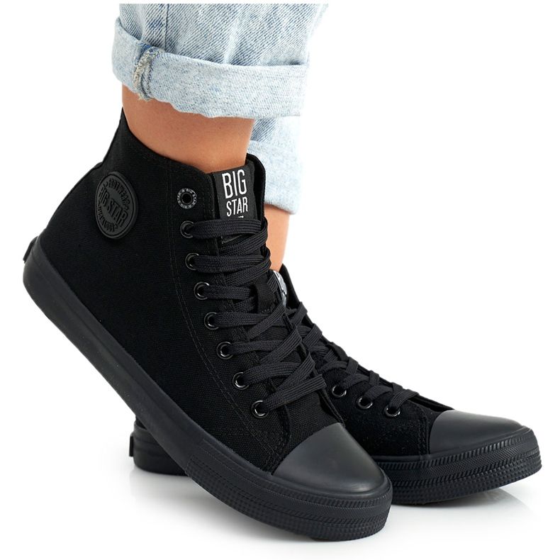 Hoher Sneaker Big Star FF274A170 Schwarz