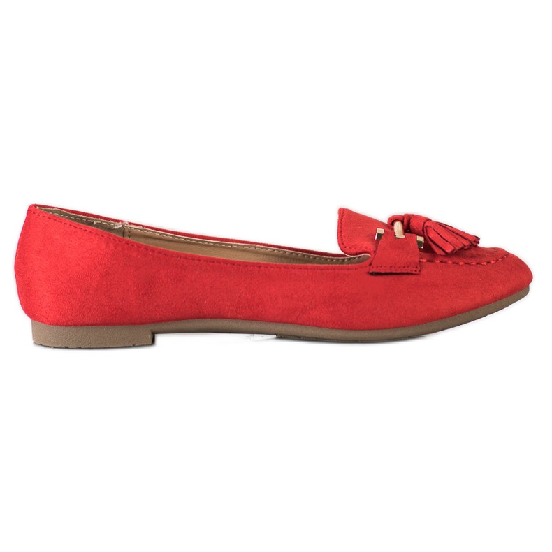 Kayla Modische Loafer rot