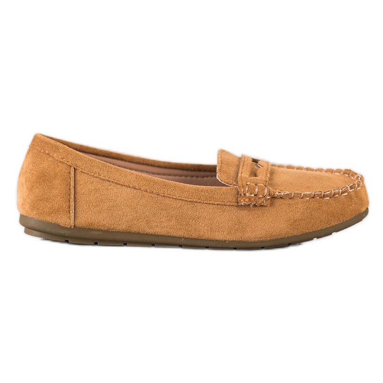 Super Me Camel Wildleder Loafer braun