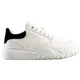 Small Swan Weiße Sneakers aus Öko-Leder