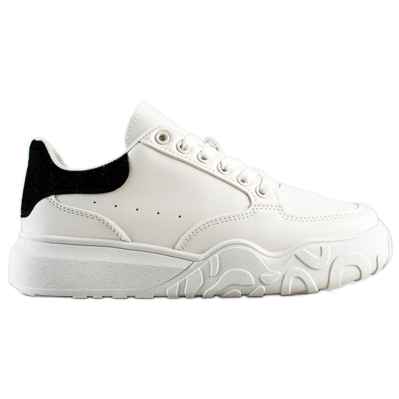 Small Swan Weiße Sneakers aus Öko-Leder