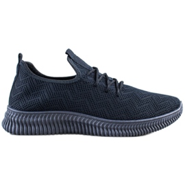 SHELOVET Durchbrochene Sportschuhe marineblau blau