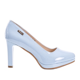 Blaue Pumps auf der Melody-Plattform