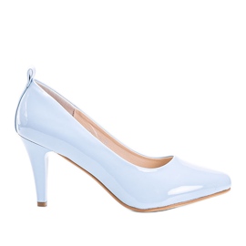Blau lackierte Nadia Pumps