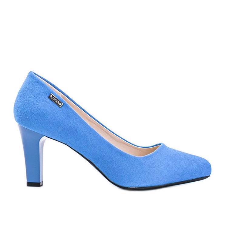 Blaue Pumps auf einem Calista-Stilettoabsatz