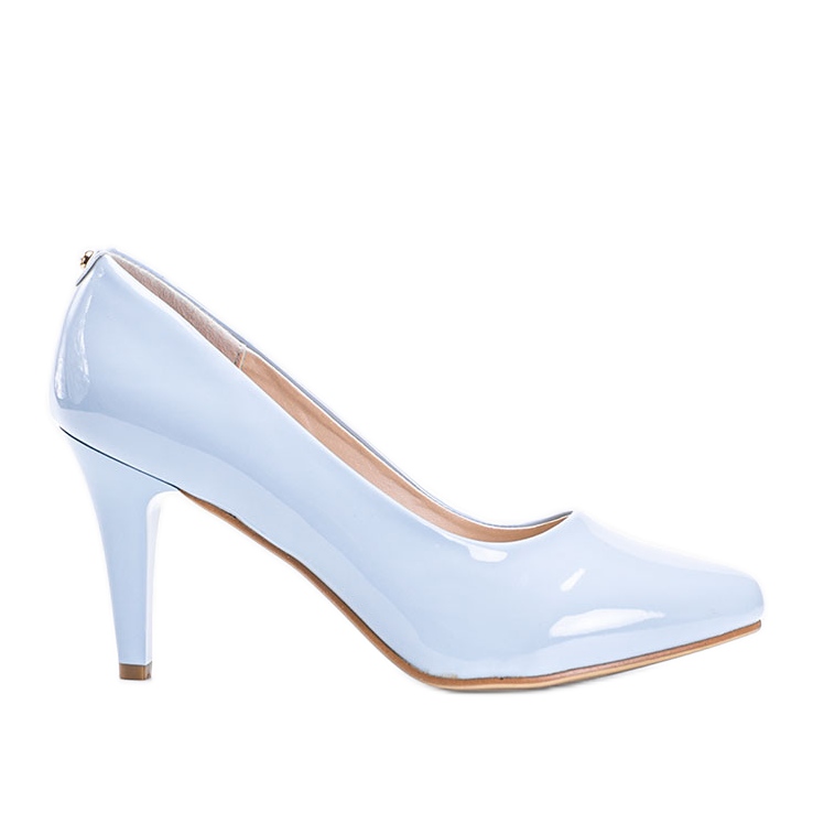 Blaue Nica Lackpumps