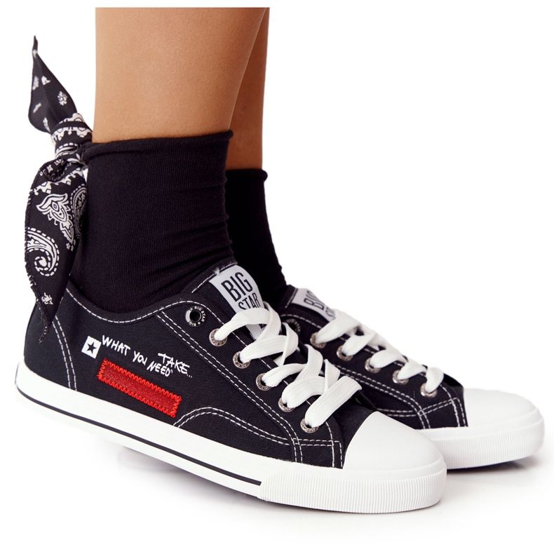 Damen Sneaker mit Big Star FF274082 Schwarz