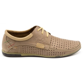 Mario Pala Durchbrochene Herrenschuhe 563 beige