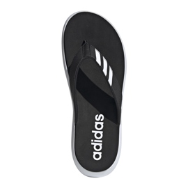 Adidas Herren Comfort Flip Flop schwarze Hausschuhe EG2069 weiß